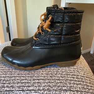 Sperry Black Rain Boots
